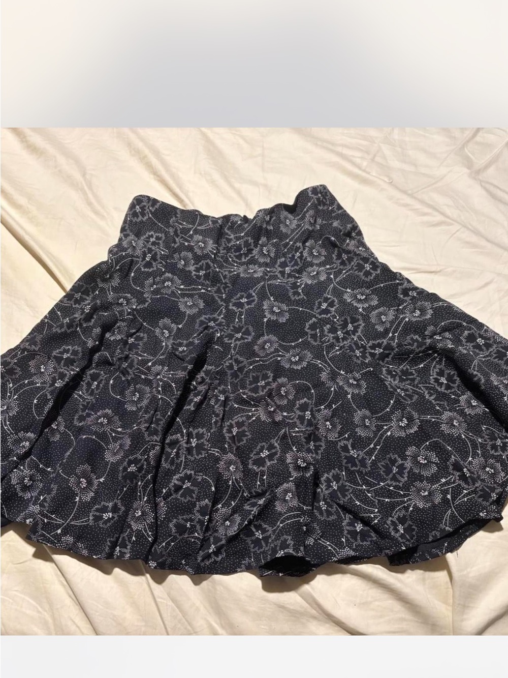 Rampage Black Floral Circle Skirt